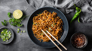 Foto von asiatischen Nudeln